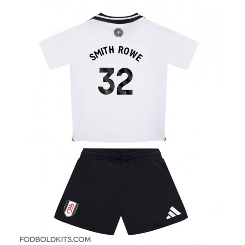 Fulham Emile Smith Rowe #32 Hjemmebanesæt Børn 2024-25 Kortærmet (+ Korte bukser)